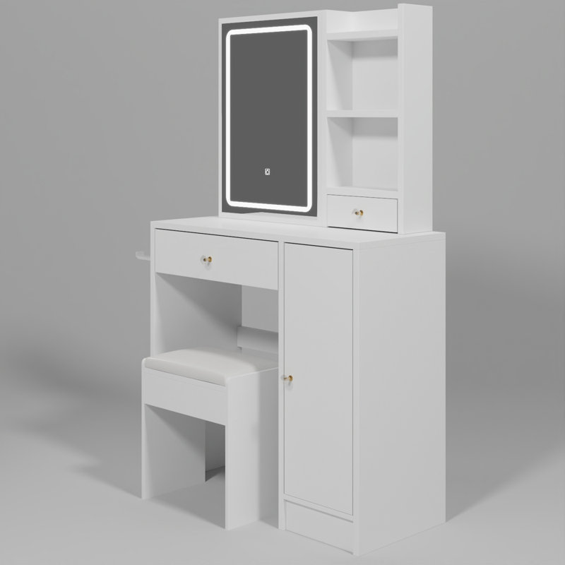 Coiffeuse Itasca, Blanc