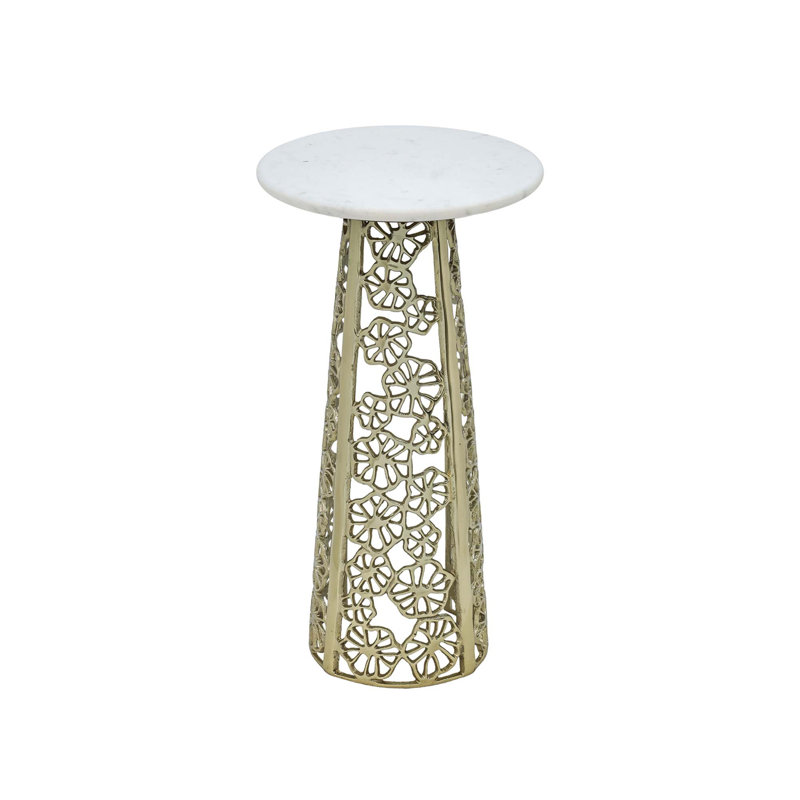 Table de bout artistique en marbre avec base unique