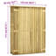 Garden Tool Shed 123x50x171 cm Impregnated Pinewood