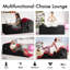Chaise de yoga 2 en 1 pliable avec housse amovible lavable, méridienne ergonomique et banc de lit pour Home Studio-1950290455