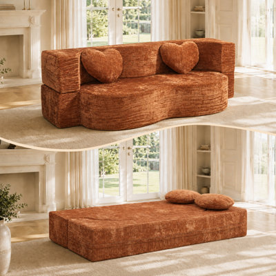 Lit éponge convertible 78,7 pouces Compress Sofas, maison compacte moderne