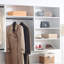 Système d'organisation mural blanc en bois