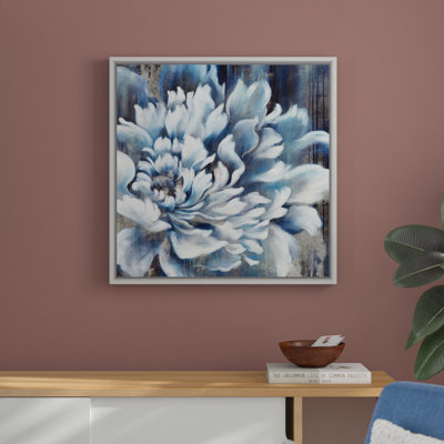 « indigo fleur iv », reproduction d’art sur toile