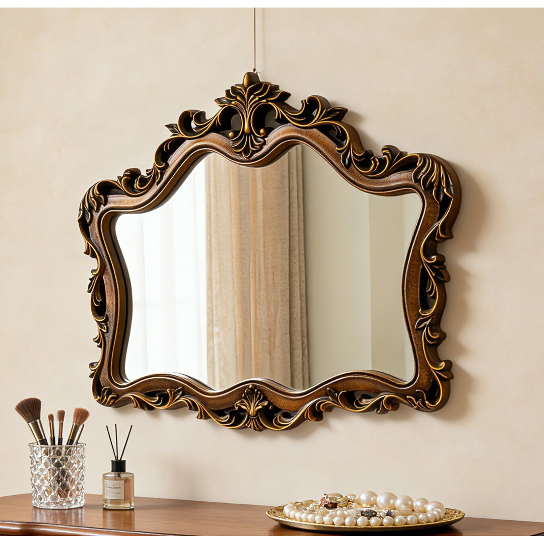 Euri Vintage Gold Arch Wall Mirror House of Hampton®