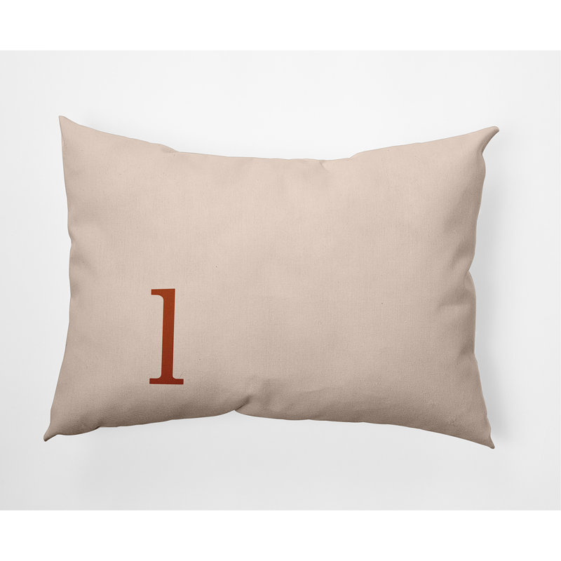 Coussin lombaire rectangulaire intérieur / extérieur Polyfill, Terre de Sienne