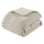 Édredon 3 pièces - 100% coton grand / double motif géométrique rembourré beige