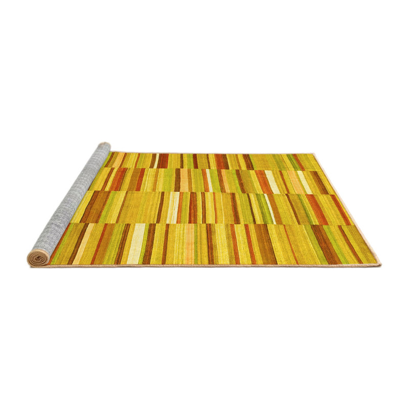 Henriha Performance Striped Indoor Rug, Square 8'