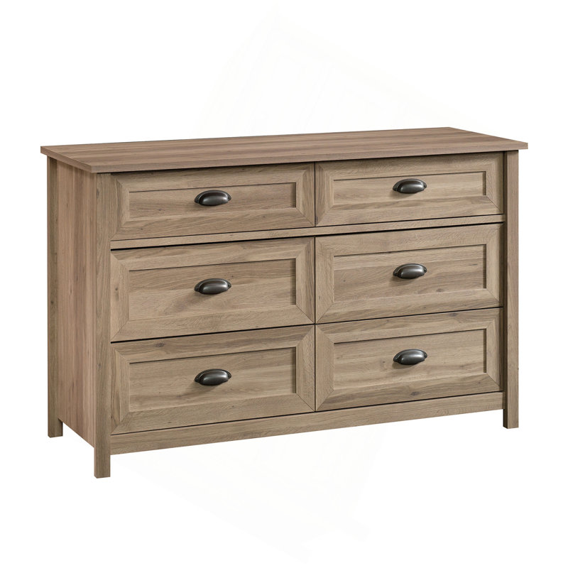 Commode 6 tiroirs - Armoire de rangement spacieuse pour la chambre à coucher / salon