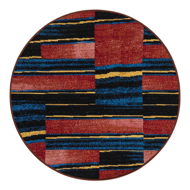 Keazia Indoor/Outdoor Area Rug, Round 3'1"