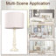 Tomisin 62.5Cm White Standard Table Lamp Set