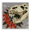 Plaque murale Roar Dinosaur Skull, design par Connie Summers