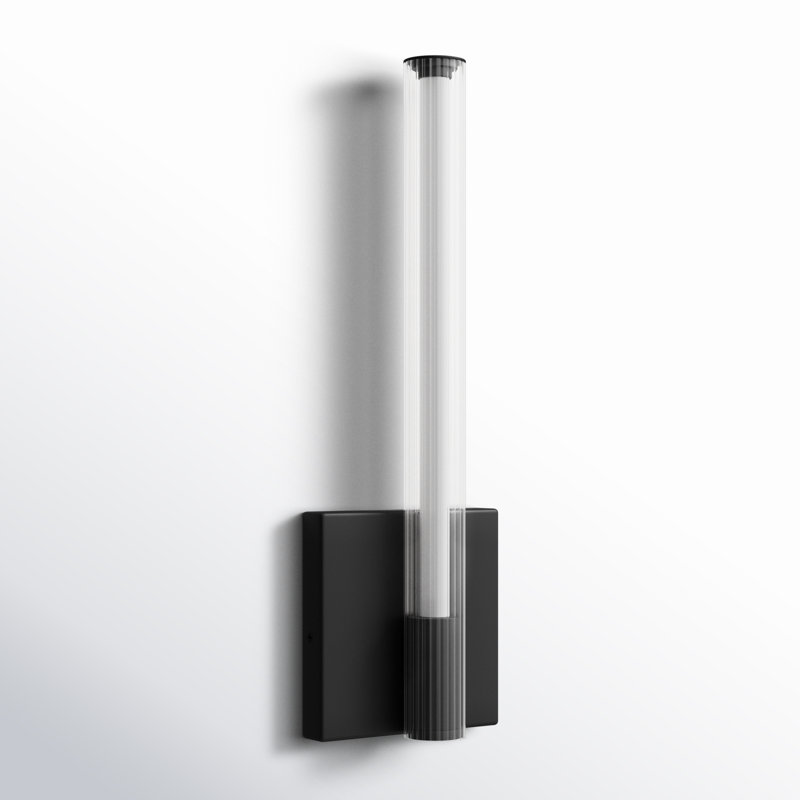 Colbie Single Light Dimmable LED Armed Sconce, Black