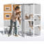 Catio d'extérieur en bois résistant aux intempéries pour plusieurs chats avec boîte de repos et plateforme-933684318