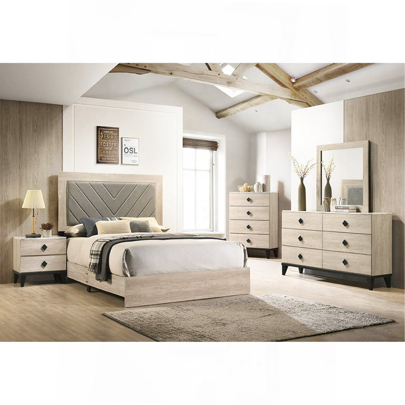 Ensemble de meubles de chambre à coucher modernes avec un design élégant et des caractéristiques fonctionnelles
