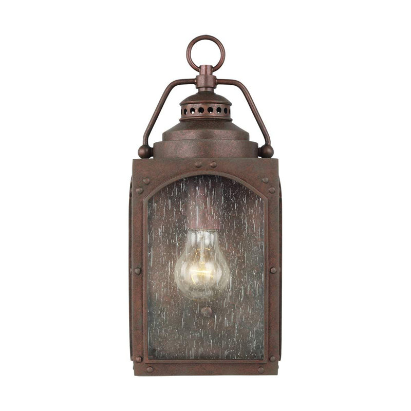 Browyn Black Outdoor Wall Lantern, 34.5cm H x 15cm W x 14.9cm D
