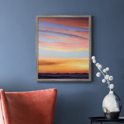 Toile encadrée de qualité supérieure Ignite Dusk I - prête à être accrochée