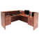 Nahlen Reception Desk with Double Pedestal File Cabinet