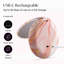 Pataricia Compact Makeup Mirror with LED Light, Rechargeable, 10x/1x Magnifying, 4” Wide Mirror for Purse (Marble Rosè)