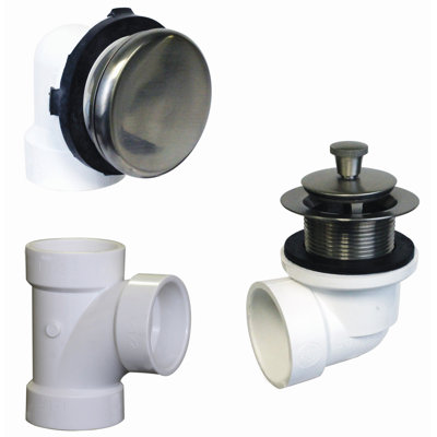 Ensemble de drain de baignoire Plumber's Pack avec trop-plein de baignoire 40 coudes en ABS