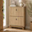 Armoire de rangement pour chaussures avec tiroir rabattable et tablette réglable