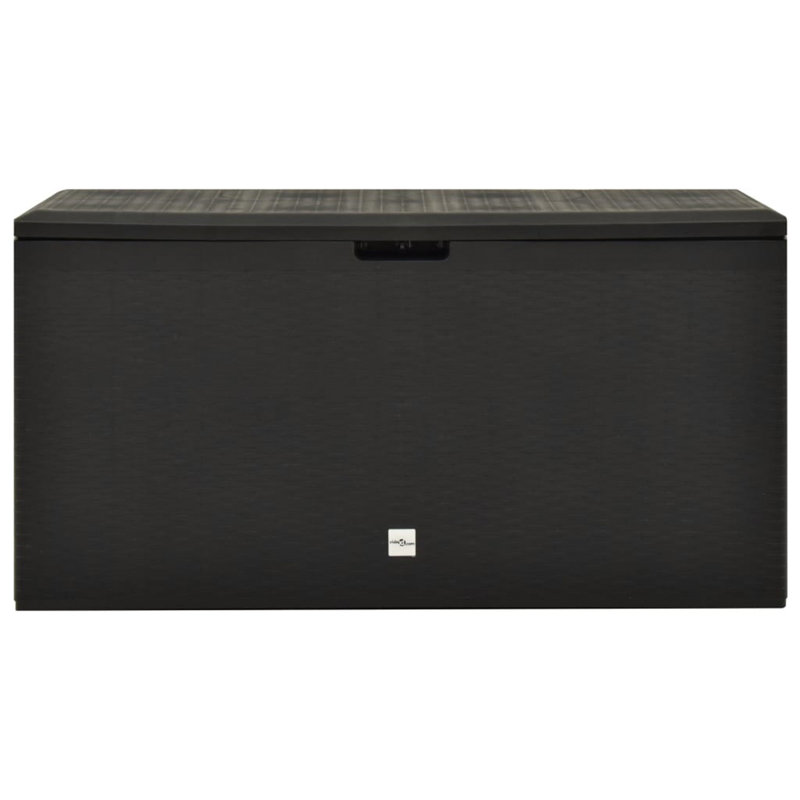 META 114cm W 290L Plastic Lockable Deck Box, Anthracite