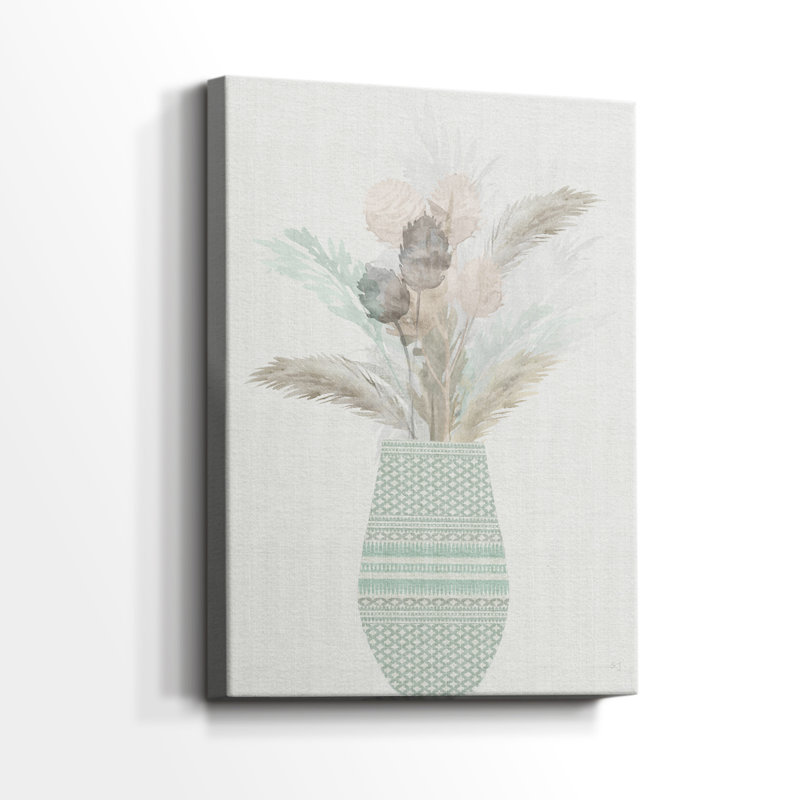 Cattail Arrangement II -Gallery Wrapped Cavas, 48" H x 32" W
