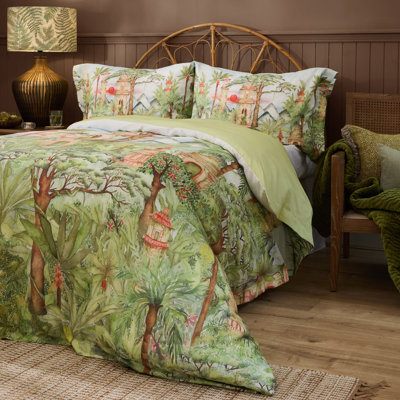 Eden Ruins Cotton Duvet Cover Set Set