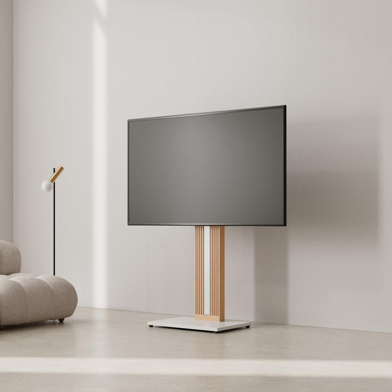 Maegan  Floor TV Stand for 32 43 50 55 65 Inch TV, White