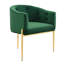 Chaises d'appoint performance en velours capitonné Savour-1940475300