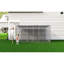 Enclos pour poulailler 13 x 8 x 6,5 pi pour cour, filet, porte verrouillable, protection étendue et imperméable, poulailler à structure en métal galvanisé, verrou automatique de 13 x 8 x 6,5 pi, couvercle, avec traitement antirouille