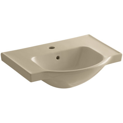 Veer Ceramic Pedestal Bathroom Sink with Overflow