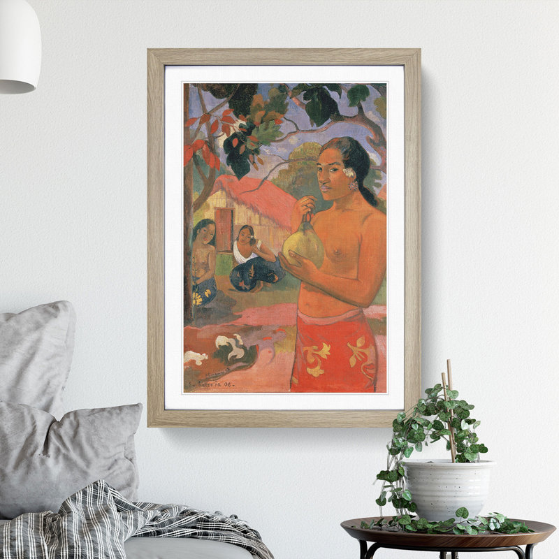 Where Are You Going Vol.1 by Paul Gauguin - Picture Frame Painting, Oak, 36cm H x 27cm W x 2cm D