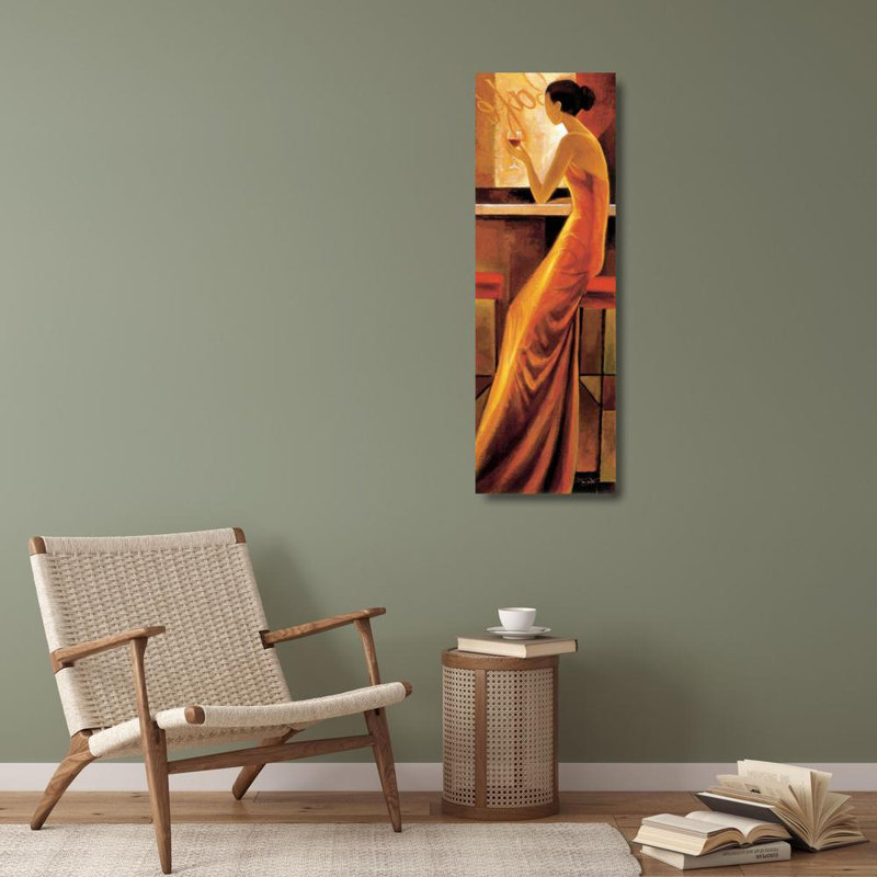 Art Direct Mallett, Keith Gallery, art sur toile tendue: Enigmatique, H 40 po x l 16 po