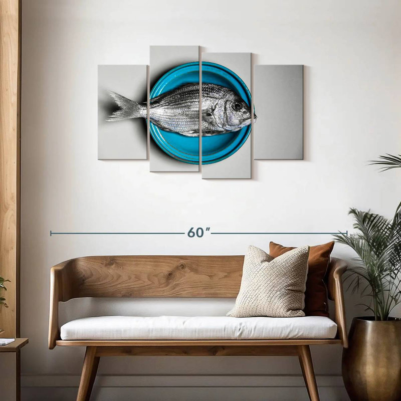Yarlin Plate Of Fish, 27" H x 43" W