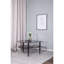 Glass Top Metal Base Dining Table