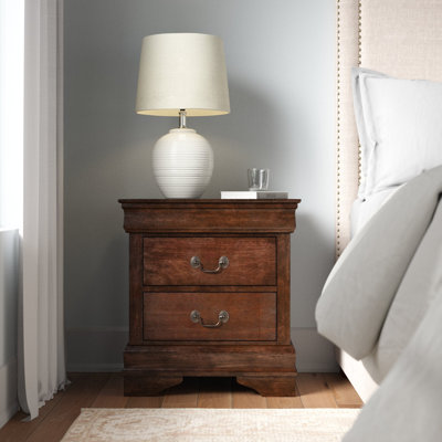 Mobilier de chambre à coucher classique à 2 tiroirs de style Louis Philippe