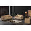 Causeuse convertible avec rangement Primenest Averna, beige