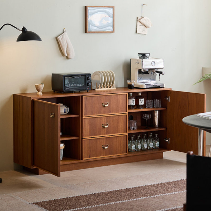 Buffet grande capacité rétro, H 31,5 po x l 70,87 po x P 15,55 po