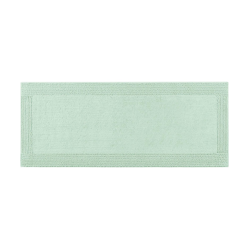Tapis pour salle de bain réversible 100% coton 3000 g / m² 17 x 24 po - et surface de texture douce, lavable à la machine