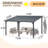 Hardtop Gazebo With Galvanized Steel Sloping Roof-124065813