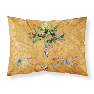  Taie d'oreiller Welcome Palm Tree