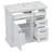 36"Freestanding Bathroom Vanity with Ceramic Sink-229307328