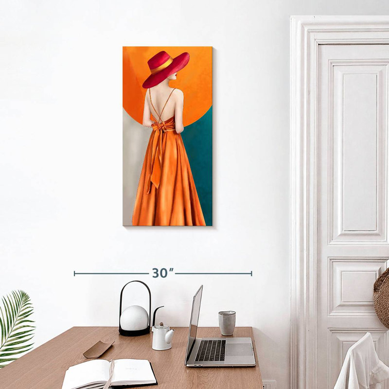 Beautiful In Orange, 30" H x 15" W