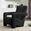 Modern  Lambswool Upholstered Accent Chair-1693209652