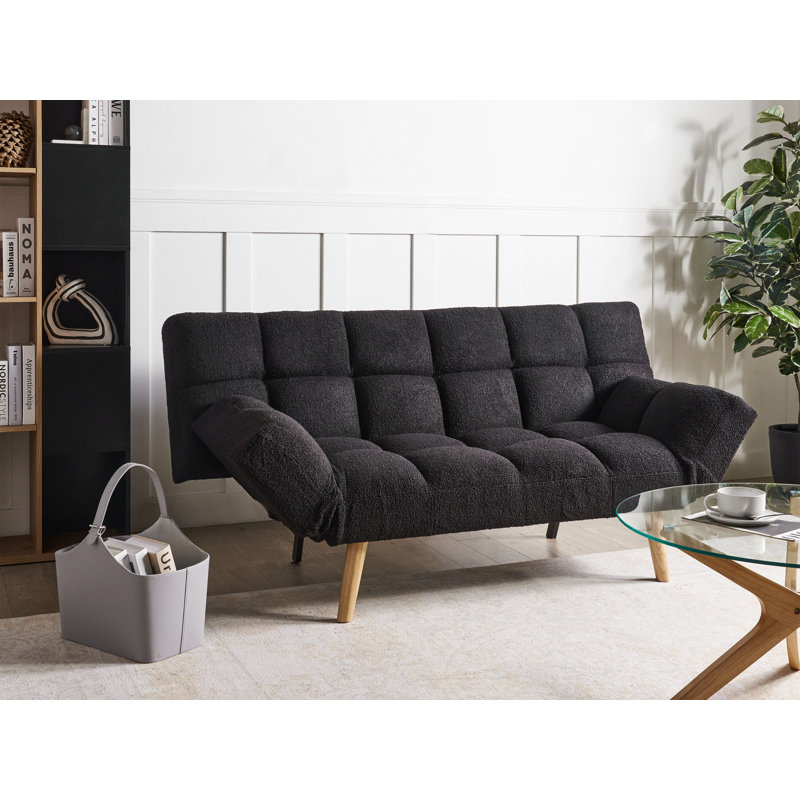 Sofa Bed INGARO Boucle, Black