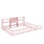 Base de lit multifonctionnelle avec clôture intégrée et tablettes de rangement-114554953-114554954