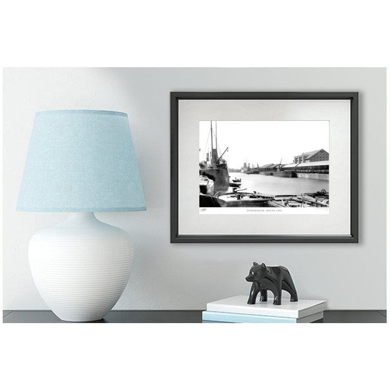 Avonmouth, Docks 1901 - Single Picture Frame Print, 60cm H X 80cm W x 2cm D
