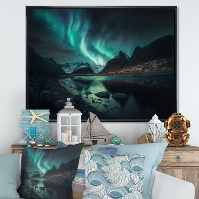 Aurore boréale «Beautiful Dancing Waves Of Light V», reproduction sur toile