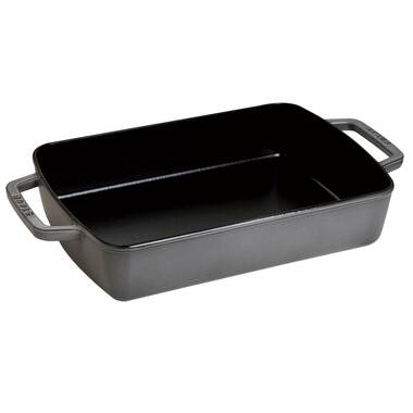Staub Cast Iron 8-Inch x 5.5-Inch Oval Gratin Baking Dish - Matte