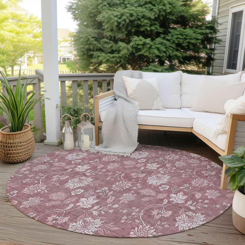 Tapis intérieur / extérieur Myqueal, Rond 8 pi